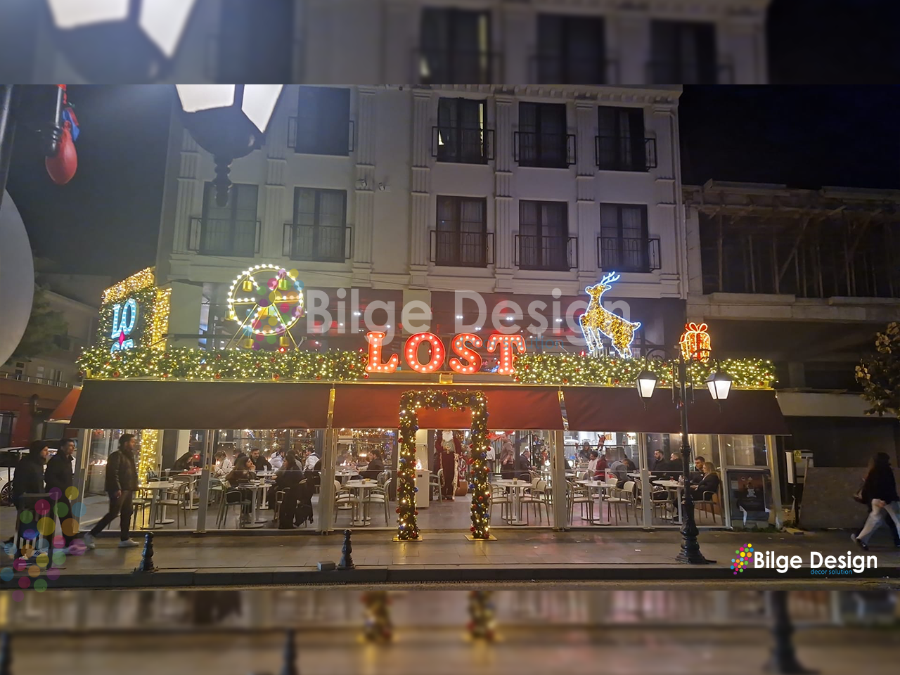 Lost Cafe - Yılbaşı Cephe Süslemesi - Tekirdağ