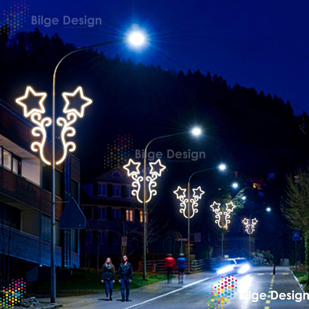 Led Işıklı Direk Motifi