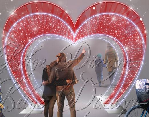 Işıklı Kalp Süsleme Kırmızı ve Tüm Renkler