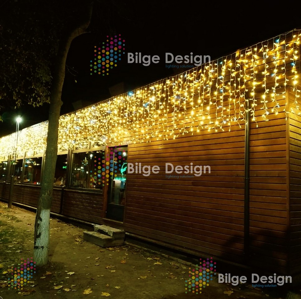 Led Perde Işık Dekoratif Yılbaşı Işıklandırma Süsleme